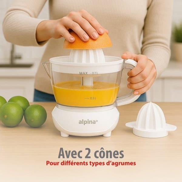 alpina Elektrisk Citruspress 0.7L – Citronpress 25W