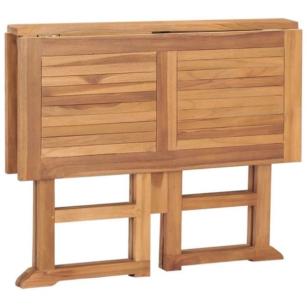 Hopfällbart trädgårdsmatbord - vidaXL - Massivt teak