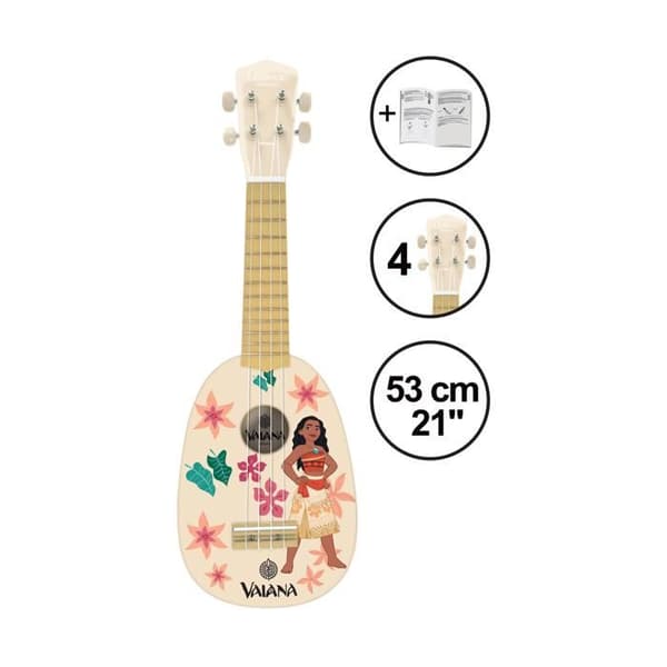 Ukulele - Vaina - Nylonsträngar - 21''/53 cm - För barn