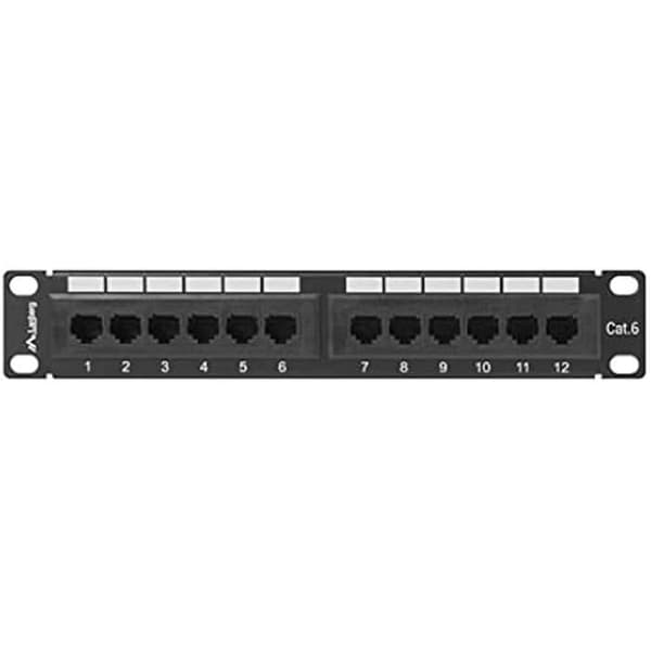 LANBERG patchpanel - 10" - 12 portar - Kategori 6