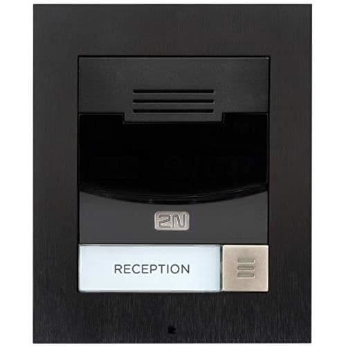 Interphone - 2N - Helios Ip Solo Nero - Inbyggd kamera - Nattvision - Utomhus