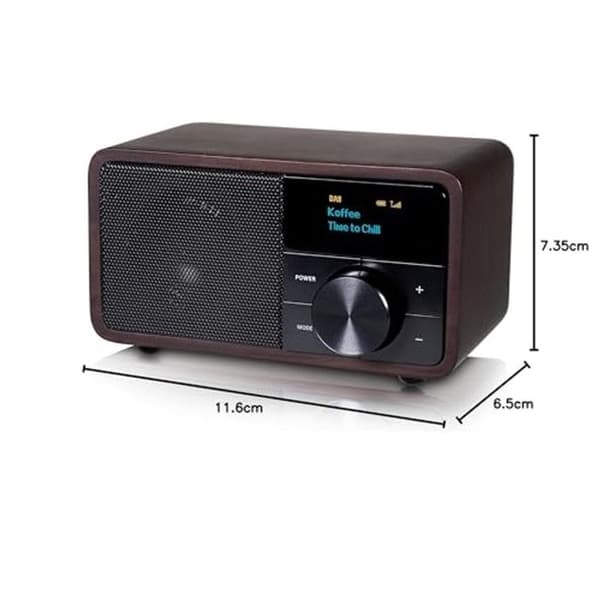Bordradio - Kathrein - DAB+ 1 - Bluetooth - FM - Mörkt trä