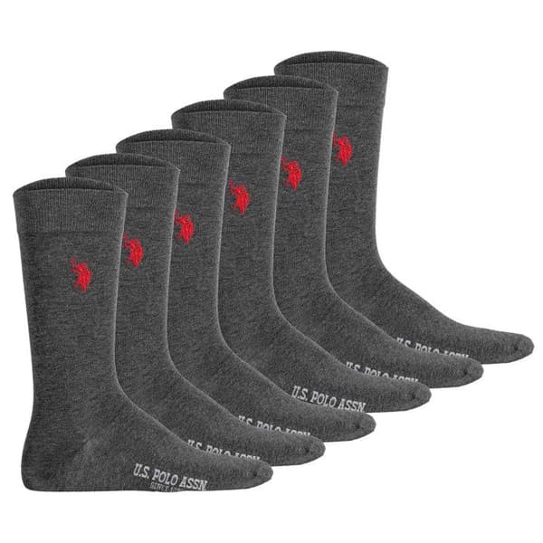 U.S. POLO ASSN. Strumpor Herr - ,Förpackning med 6, Herr Bussinesocks 6 Pack