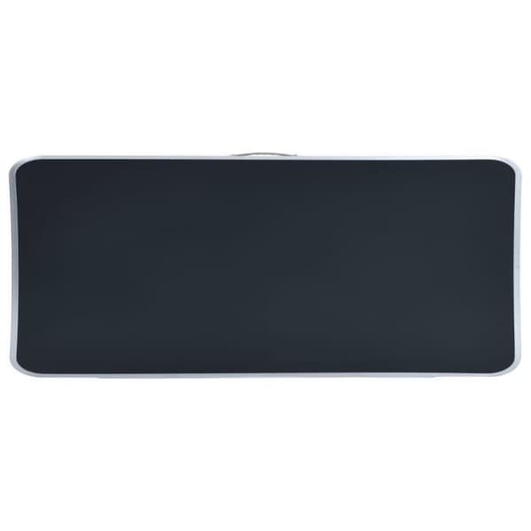 Fällbart campingbord - vidaXL - Aluminium - 120x60 cm - Grå - Höjdjusterbart