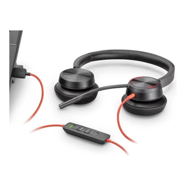 Mikroheadset - HP Inc. - Poly Blackwire C5220 - Trådad - Jack 3,5mm - USB-C