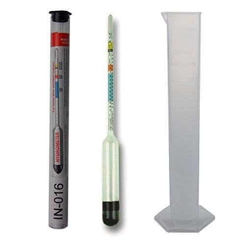 Hydrometer Hembrugs Tillverkning Vin och Öl + 100ml Burk Gratis