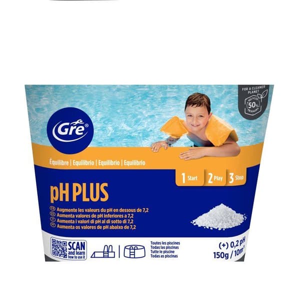pH-korrektor - GRE - pH Plus - Granulat - 5 kg - Ökning av pH