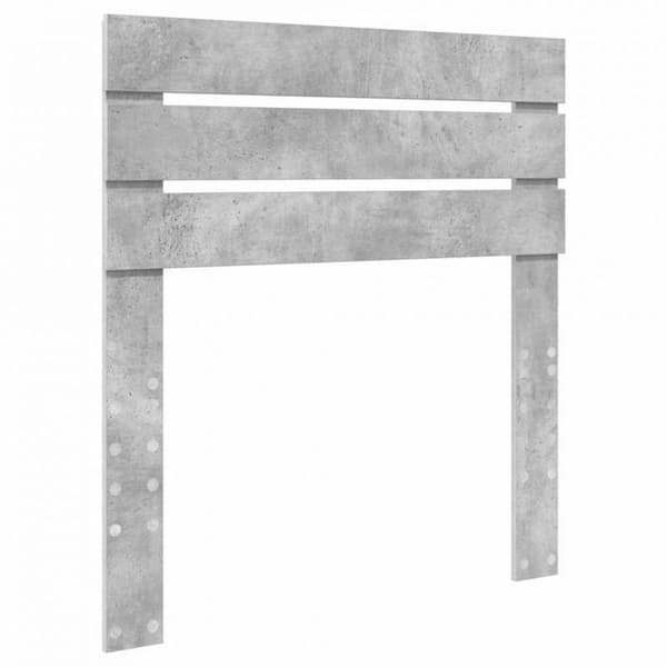 Sänggavel - VIDAXL - 100 cm - Betonggrå - Ingenjörsträ - Rektangulär design