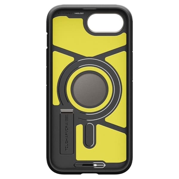 Telefonfodral - SPIGEN - iPhone 16e - Tough Armor MagSafe - Förstärkt skydd - Inbyggd stativ