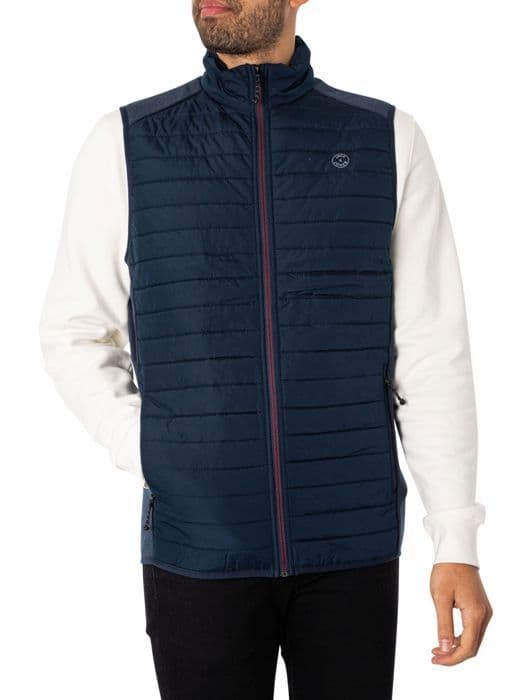 Gilet Jack & Jones Multi Bodywarmer Krage Noos - marinblå
