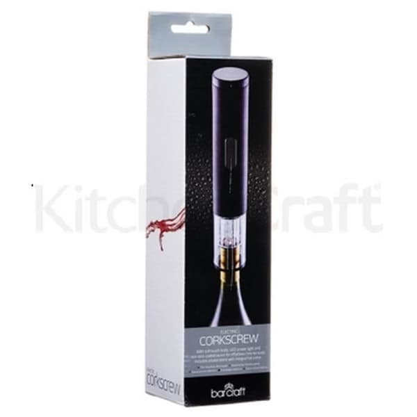 Elektrisk korkskruv - Bar Craft - Svart - Soft touch - Modern design - 1 st