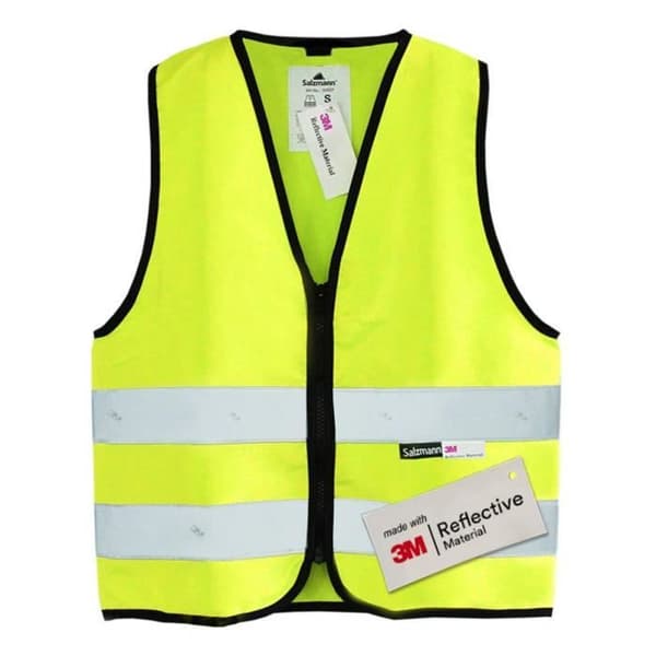 Barnsäkerhetsväst - SALZMANN - Hög synlighet - Reflekterande 3M - Certifierad EN1150 - Gul