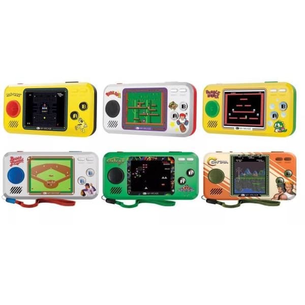 Pocket Player PRO spelkonsol - Space Invaders - Retrogaming-spel - 7 cm högupplöst skärm