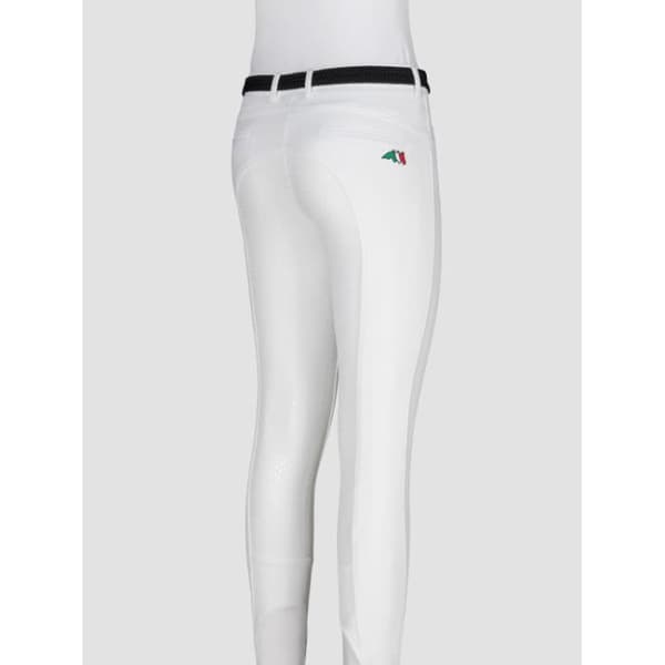 Equiline Full Grip ridbyxor för flickor - vit - 10/11 år