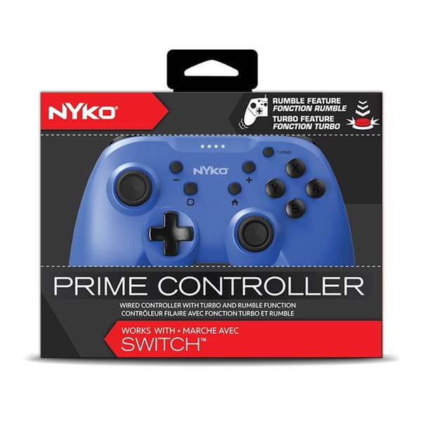 Spelkontroll - NYKO - Prime - Nintendo Switch - Vibration - Blå Färg