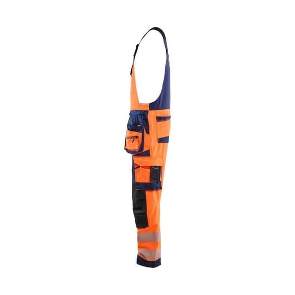 Högsynlig stretch 4D hängselbyxa Blaklader