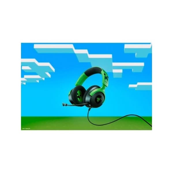 Razer Kraken V4 X Minecraft Edition Gaming Headset USB Gröna