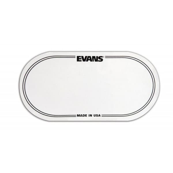 Patch för bastrumma - EVANS - EQPC2 - Genomskinlig plast - Antiglid - Dubbelpedal