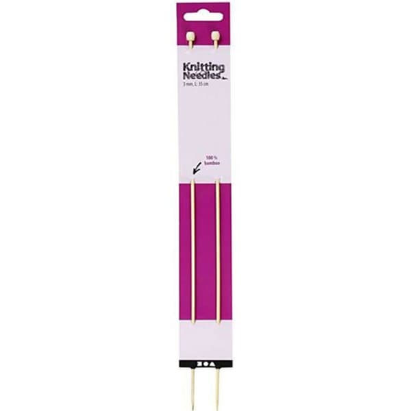 Stickor för stickning - CREOTIME - ref 42281 - Bambu - Brun