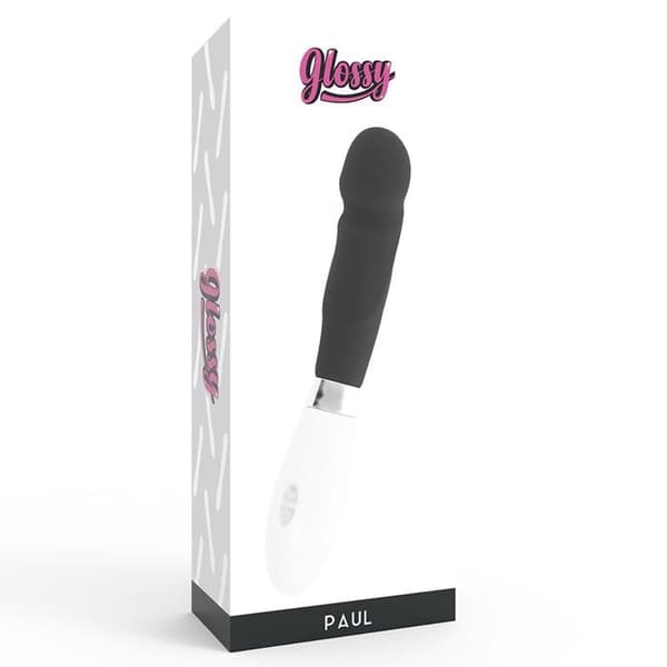 GLOSSY PAUL VIBRATOR SVART