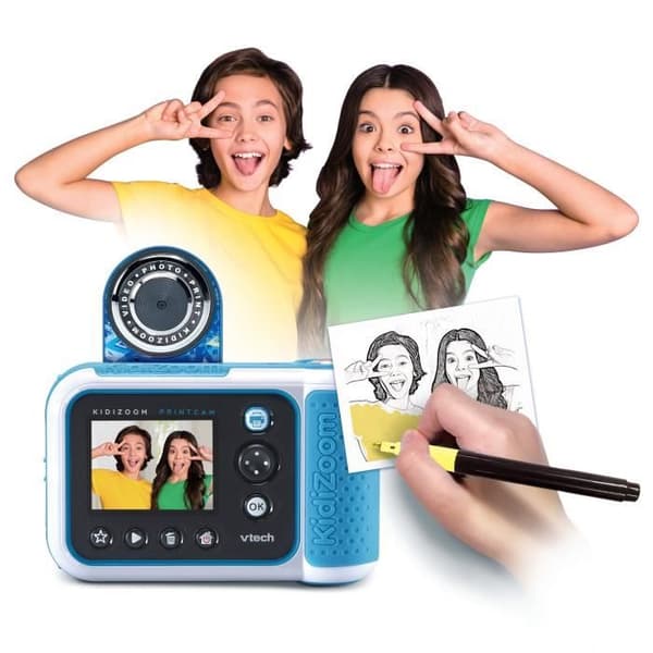 VTECH - KIDIZOOM PRINT CAM GRAFFITI - Blå