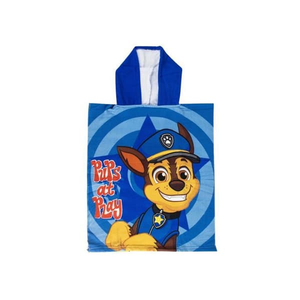 Poncho Barn Paw Patrol Blå 100% Polyester Absorberande One Size