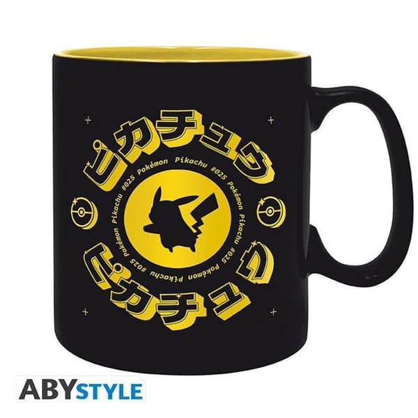 Mugg | Pokemon | Pikachu Noir Ikonisk | 460ml