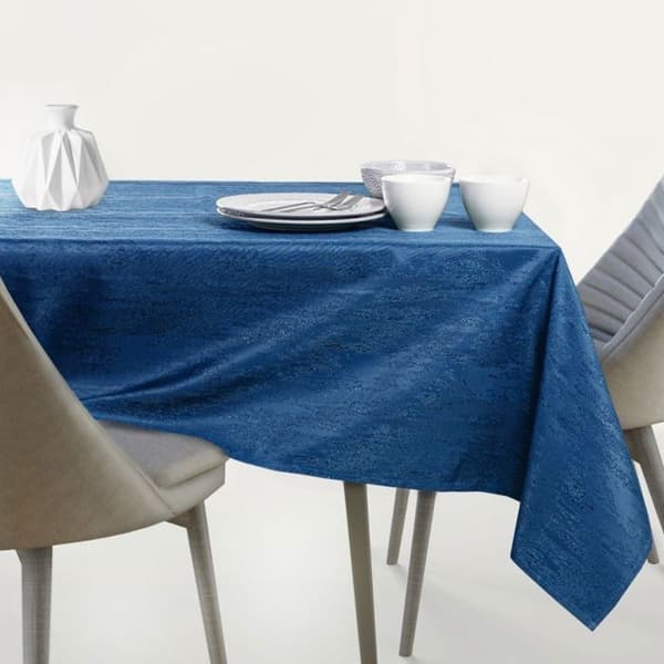 Bordduk - Vesta - indigo - diameter 110 cm - blank effekt