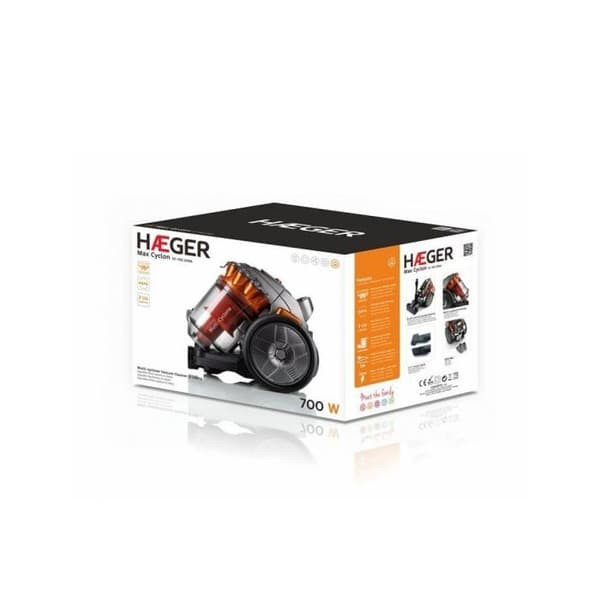 Dammsugare - HAEGER - Max Cyclon - Påslös - 3,0 l - 700 W