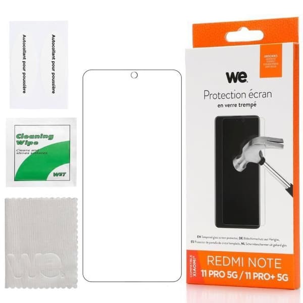 Skärmkydd - XIAOMI - REDMI NOTE 11 PRO - reptålig - bubbelresistent - ultrahård