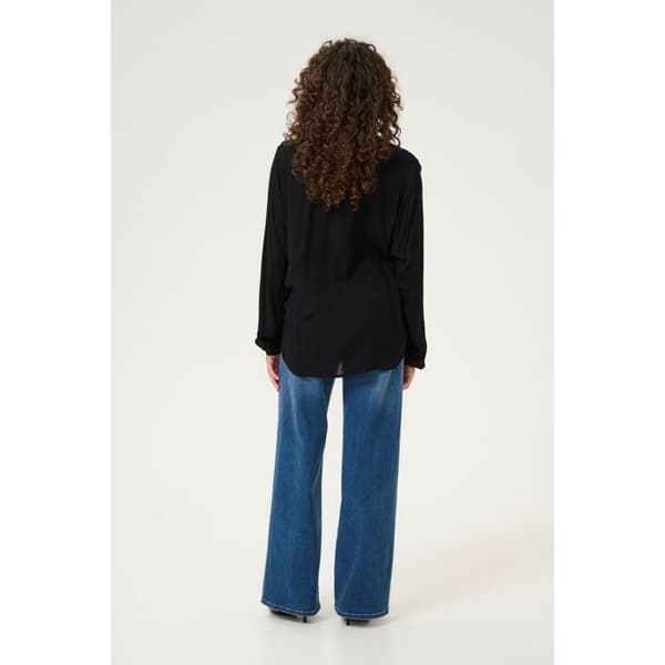 Blus volang dam KAFFE Amber