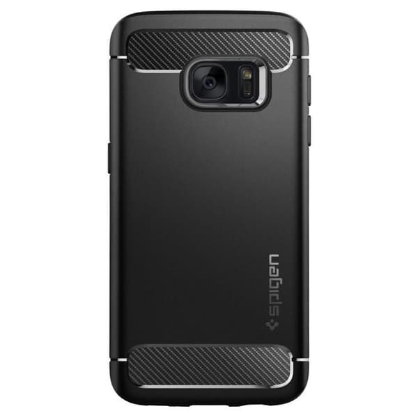 Skyddsskal för Samsung Galaxy S7 - Spigen Rugged Armor - Svart
