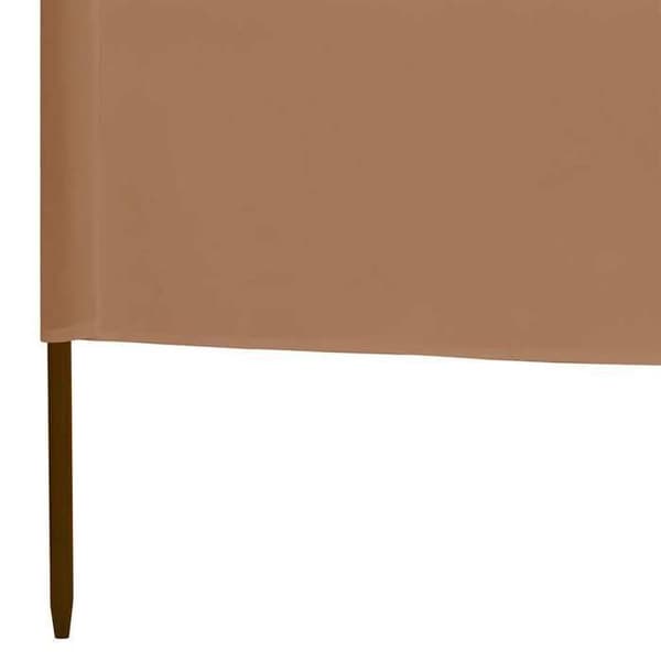 vidaXL 3-Panel Skärm Tyg 400 x 80 cm Taupe