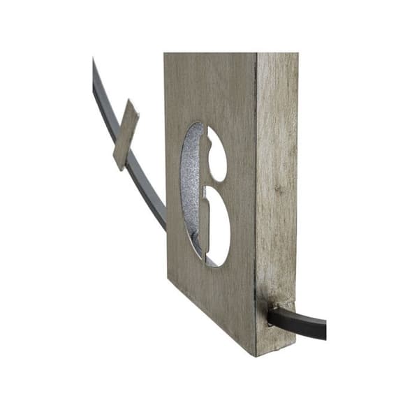 Väggklocka i silverfärgad metall cm 61x4,5x63