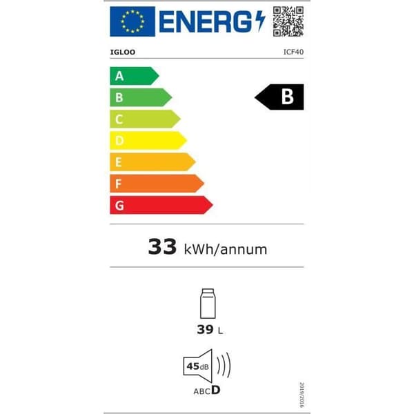 Elektrisk kylbox - IGLOO - ICF40 - 240 V - Blå - 38 L