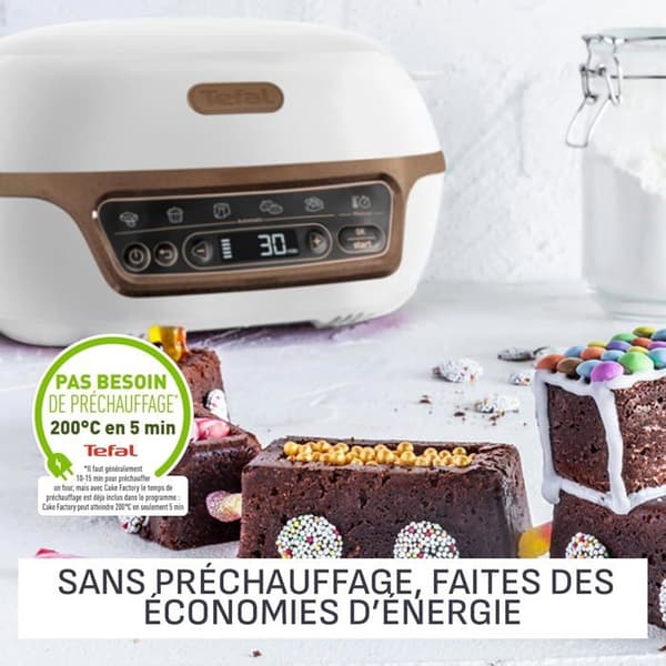Bakugn - TEFAL - Cake Factory YY5726FG - 5 automatiska program - Formar ingår - 1100W
