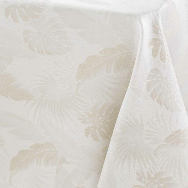 Rektangulär duk 140 x 250 cm jacquard belagd enola Natur