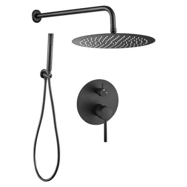 Inbyggd duschset TIKO svart matt