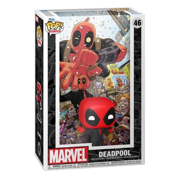 Funko - Marvel - POP! Comic Cover Deadpool (2025) 1 Deadpool i svart kostym 9 cm