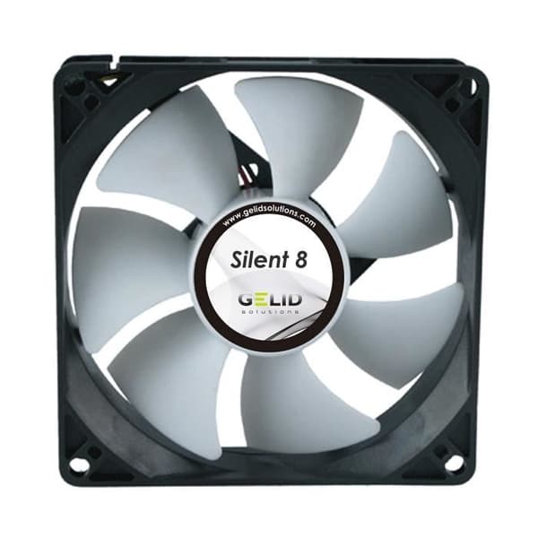 Ventilator PC-hölje - GELID SOLUTIONS - Silent 8 - 80 mm - Tyst - Hög statisk tryck