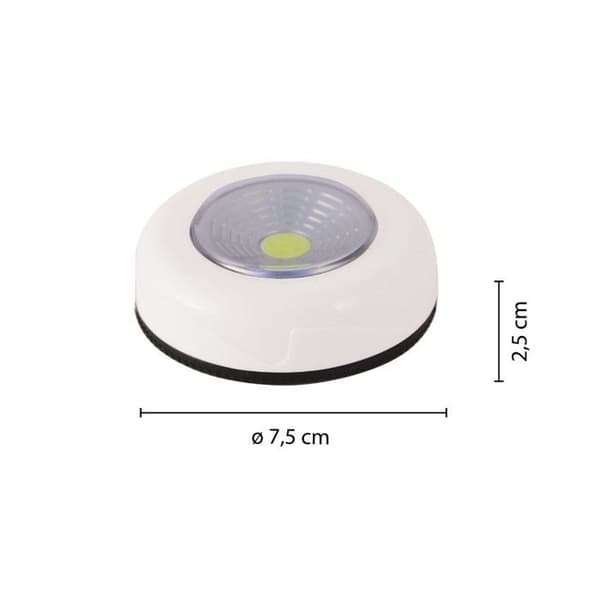 Belysning För Möbler - Mini 'push light' 3 LED batteridriven