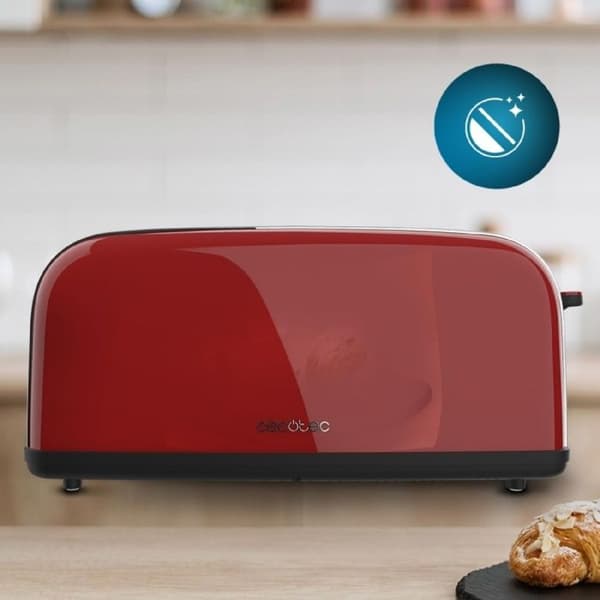 Cecotec Vertikal Brödrost Toast in time 850 Röd Lång