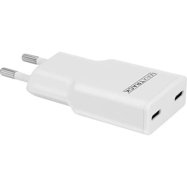 Maxtrack Laddadapter 30 W 2x USB-C® Power Delivery 3.0, Snabbladdning