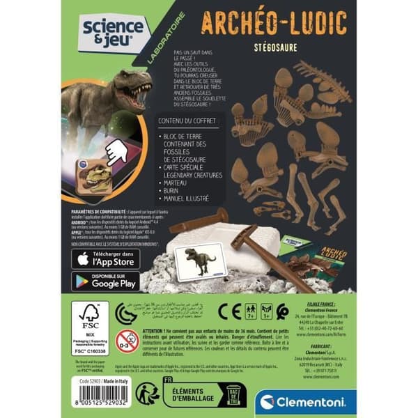 Archéo Ludic Stégosaure CLEMENTONI