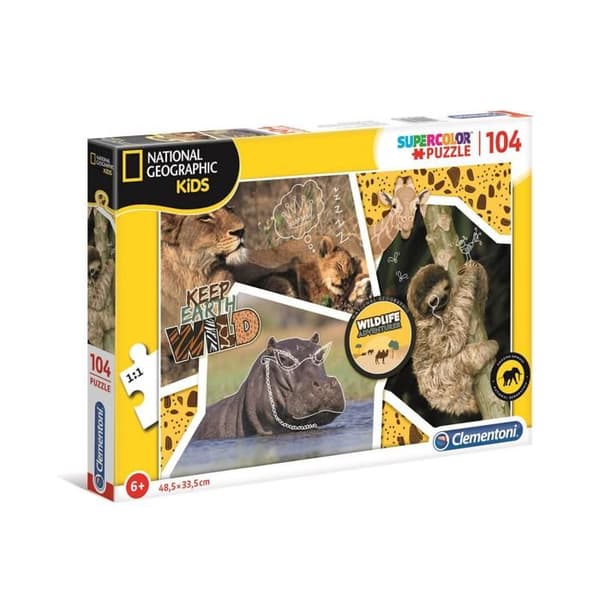 National Geographic barnpussel - Clementoni - Wild - 104 bitar