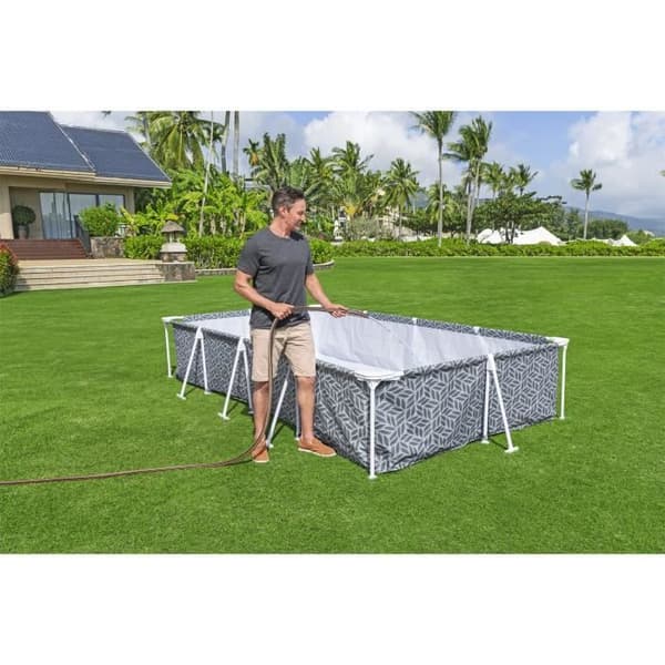 BESTWAY - Steel Pro™ - 366 x 201 x 66 cm - Rektangulär - grafisk dekoration