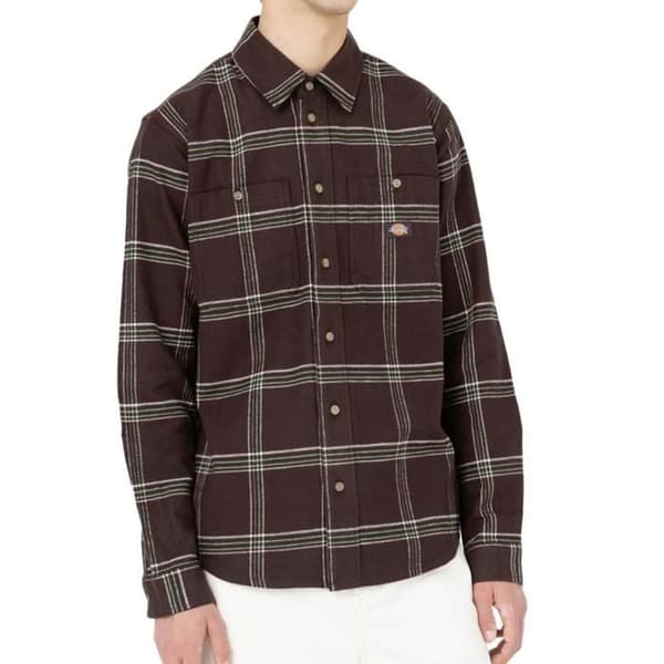 Mörkgrön/Grön Skjorta Herr Dickies Warrenton