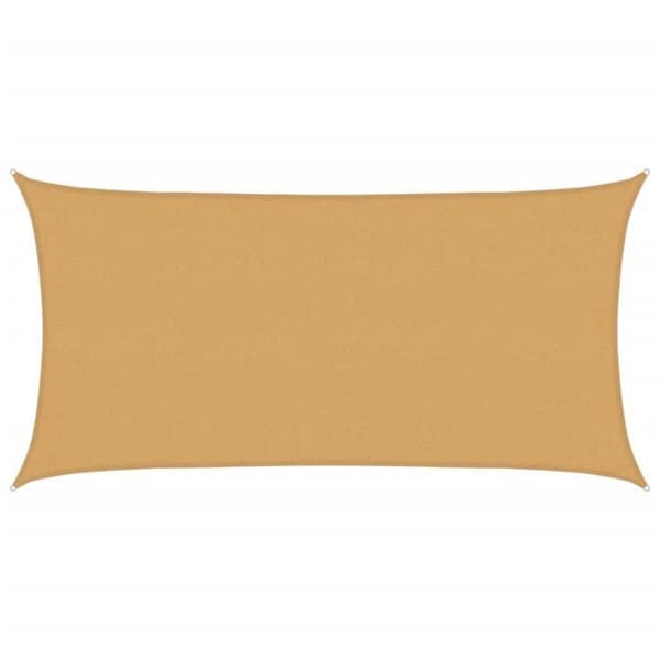 vidaXL Solskyddsduk 160 g/m² rektangulär sand 2x4 m PEHD 4002031