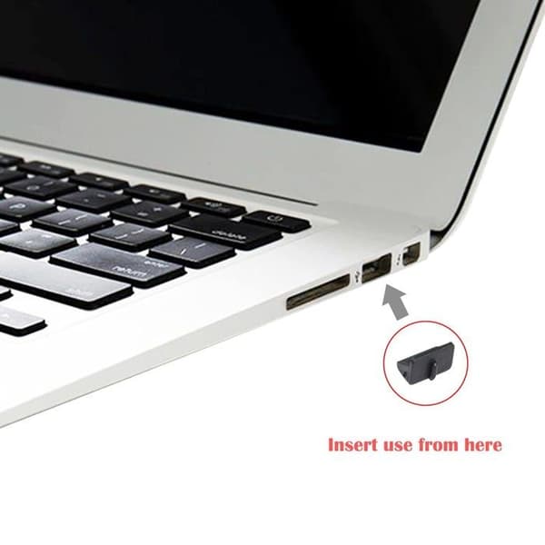 GINTOOYUN USB-A dammskydd svart — 50-pack