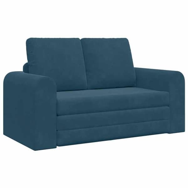 vidaXL Soffbädd Blå 148 x 71 x 83 cm Sammet 4106683